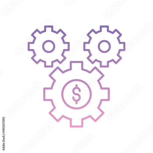 Business Management Icon vector stock illustration