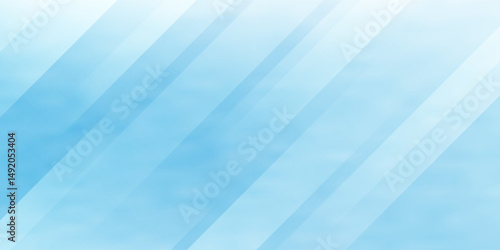 Paper Cut Blue color background abstract art vector