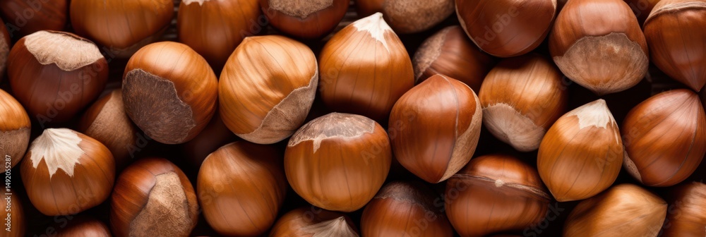 closeup of many hazelnuts closeup of many hazelnuts