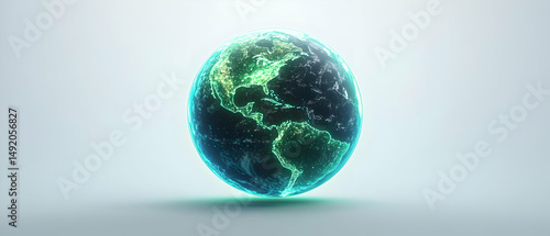 Wallpaper Mural Abstract Digital Representation Of Planet Earth Torontodigital.ca