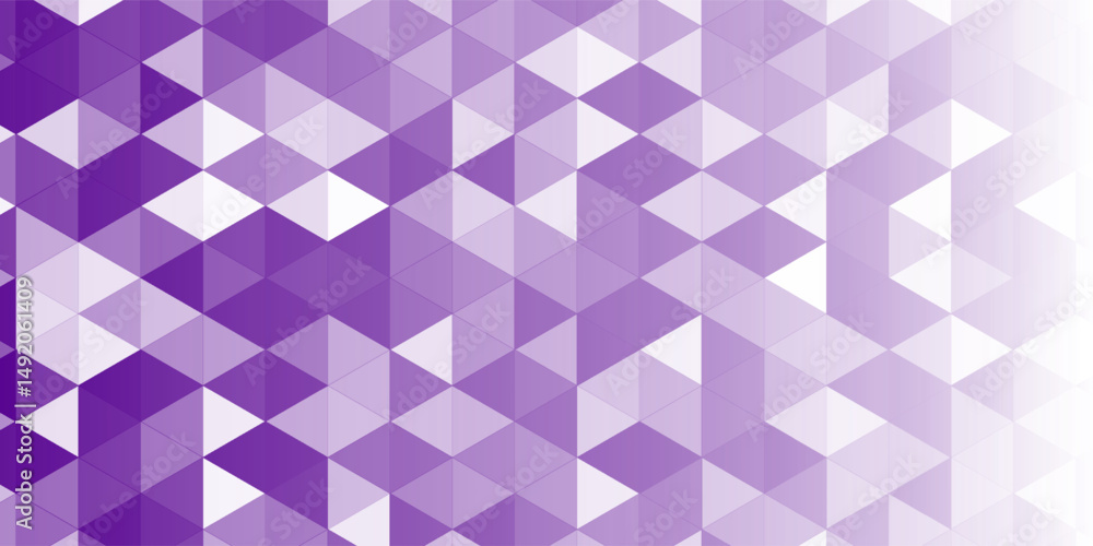Fototapeta premium Light Purple Triangle Geometric Pattern Modern Abstract Background Vector