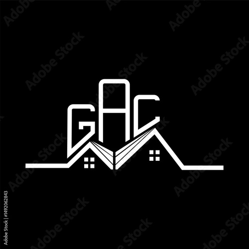 GAL Real State logo design, GAL simple and modern logo. GAL luxurious alphabet design