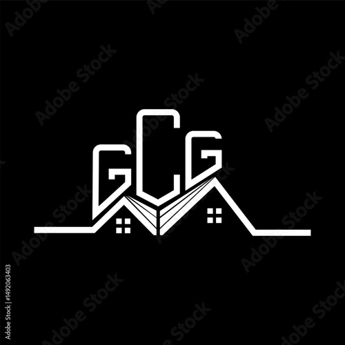 GCG Real State logo design, GCG simple and modern logo. GCG luxurious alphabet design