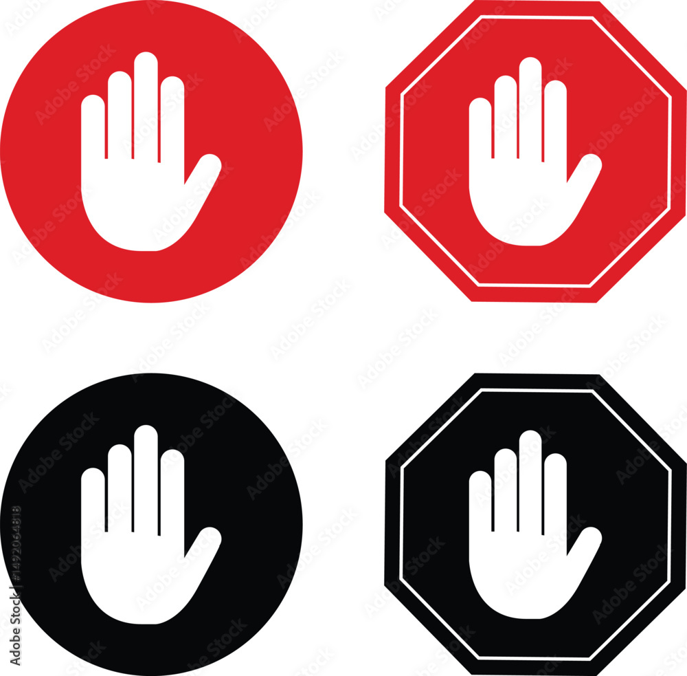 Obraz premium vector hand prints