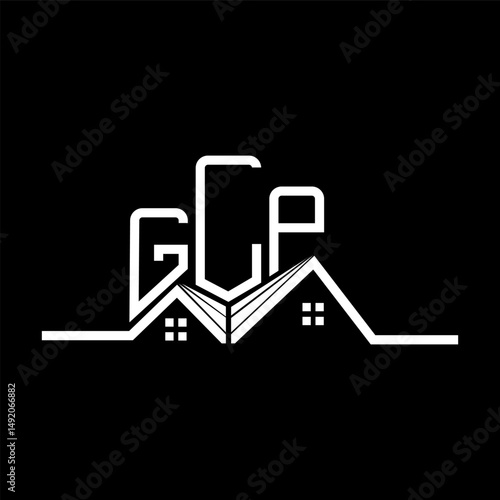 GLP Real State logo design, GLP simple and modern logo. GLP luxurious alphabet design