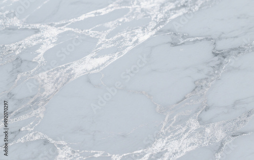 Luxurious Silver Marble Stone Texture Pattern