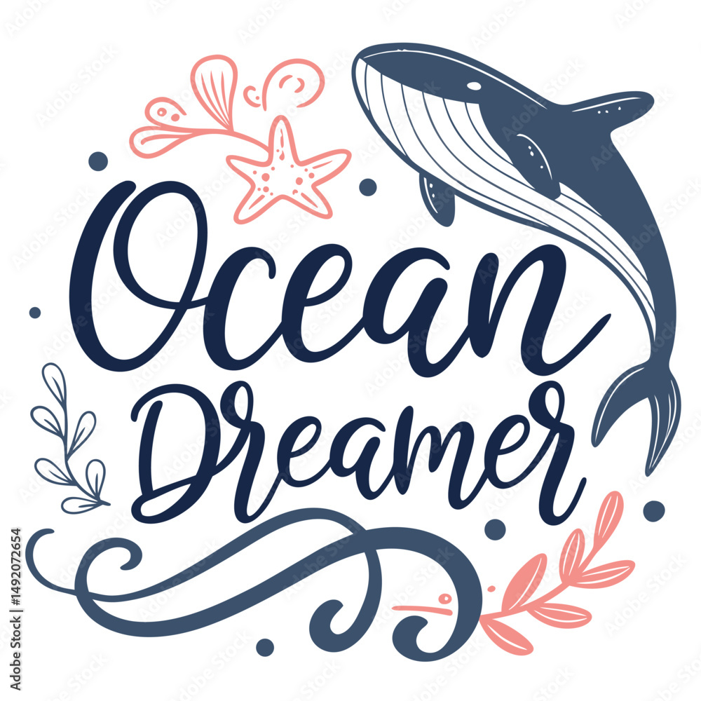 a peaceful vector t-shirt design featuring ocean a peaceful vector t-shirt design featuring ocean