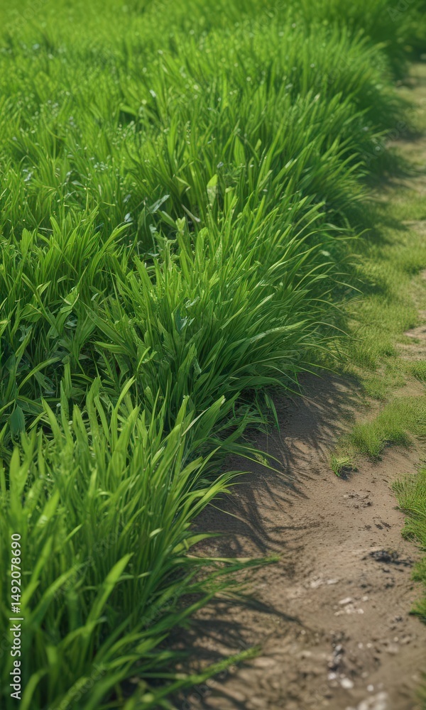 Vibrant green seamless grass border Ideal for spring designs , grass, web, leaf Vibrant green seamless grass border Ideal for spring designs , grass, web, leaf