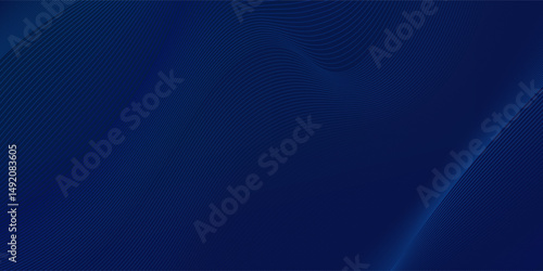 Luxury background design with diagonal abstract blue   line pattern in dark color. Vector horizontal template for business banner, premium invitation, voucher, prestigious gift certificate.