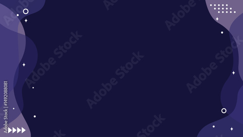 Dark Abstract Galaxy Wave Presentation Background, Night Sky Gradient Abstract Slide Template