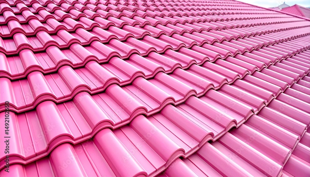 Fototapeta premium pink roof tiles