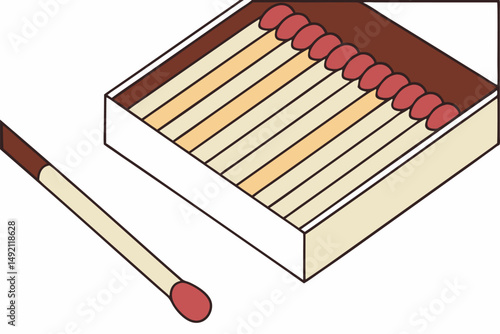 45 close-up, many matchsticks, various colors, aligned neatly, against plain white background, high contrast, detailed, sharp focus