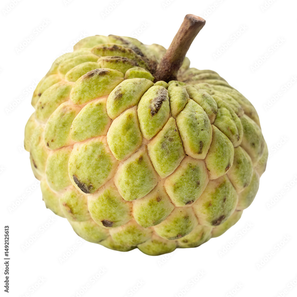 Custard apple isolated on transparent background Custard apple isolated on transparent background