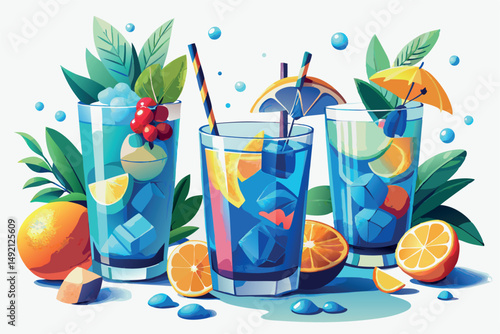 deliziosi e colorati aperitivi estivi, menu bar 03