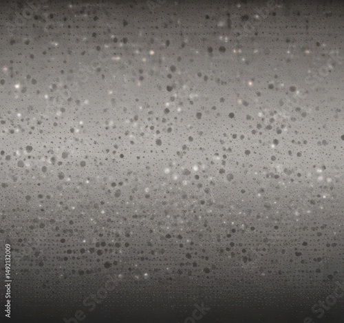 Light gradient of halftone dots, grunge texture, wide panoramic view, aged, rusty, noise