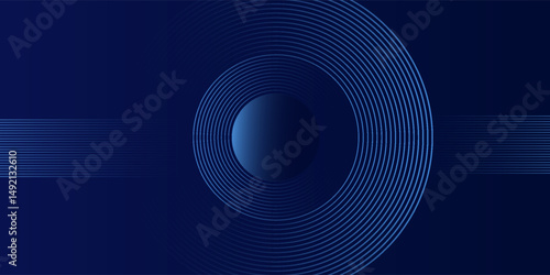 abstract dark background with glowing lines circles