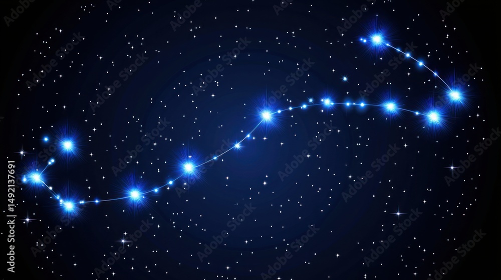 Obraz premium Constellation Scorpius in Space