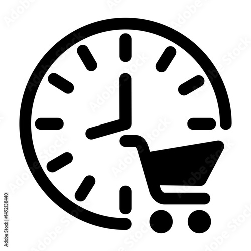 Shopping schedule icon