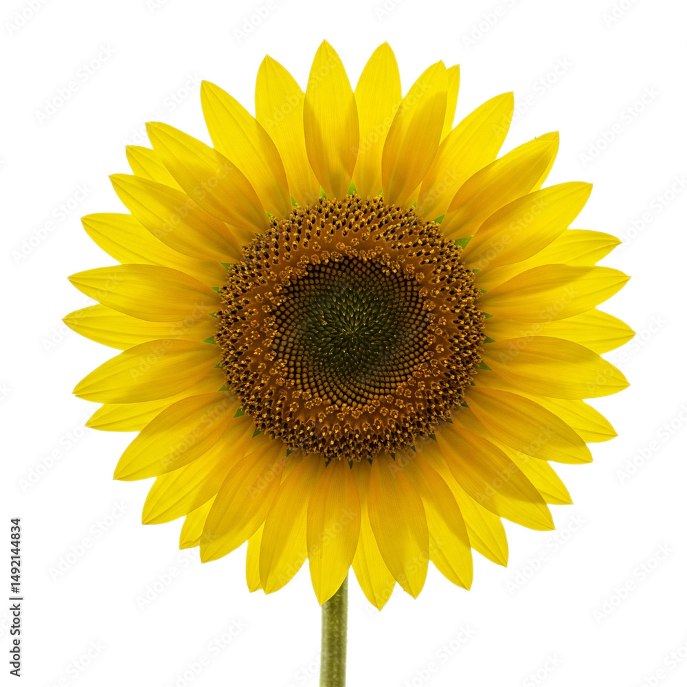 Obraz premium sunflower on white background