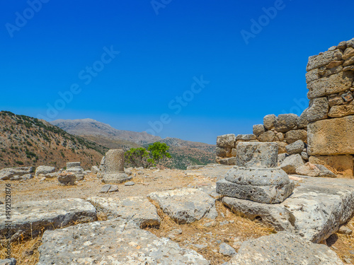 Wallpaper Mural Public space remains of the ancient city site (Ancient City of Lato, Kritsa, Crete, Greece) Torontodigital.ca