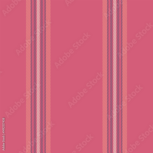 Rtalian pattern textile texture, horizon vector vertical seamless. Pecember fabric stripe lines background in red and pastel colors.