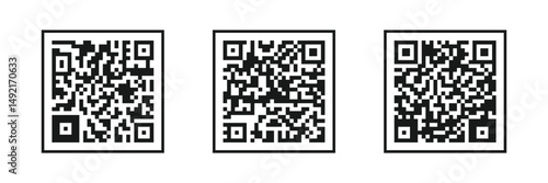 qrcode vector flat icon