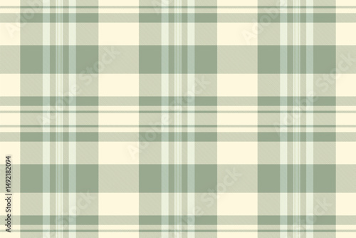 Elegant sage green and cream plaid pattern. Perfect for textile design, wallpaper, website backgrounds, or packaging.  Evokes feelings of calmness and sophistication.  A versatile and timeless design.