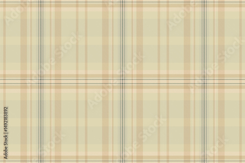 Subtle beige and taupe plaid pattern. Elegant texture ideal for website backgrounds, textile design, or packaging.  Evokes feelings of calm and sophistication.  Versatile and timeless aesthetic.