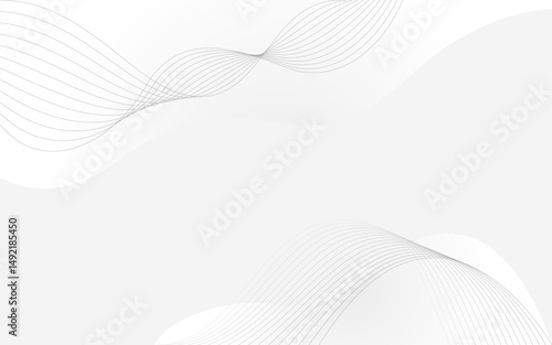 Wavy line abstract background on white background