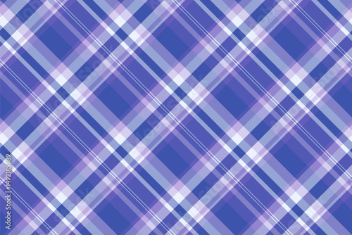 Expensive background vector seamless, carpet texture check tartan. Valentine textile pattern fabric plaid in blue and light colors.