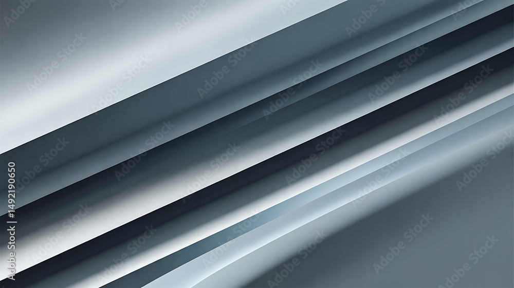 Obraz premium Abstract Diagonal Lines Background Grey Silver Gradient Modern Design