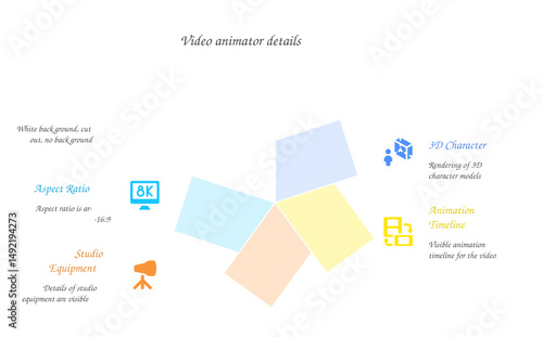 a detailed overview of video animator details, outlining key elements and processes