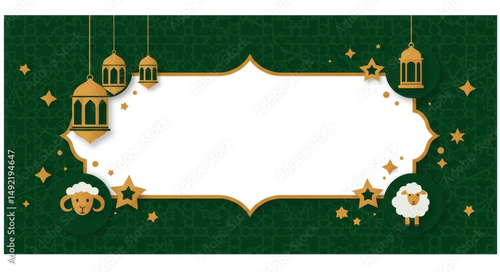 Fototapeta premium Blank holiday banner template