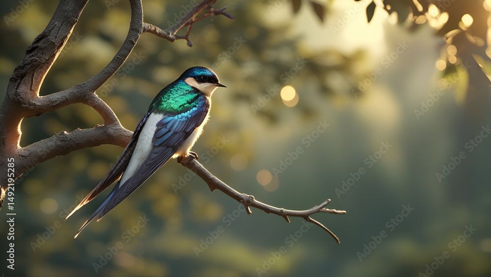 Obraz premium kingfisher on a branch