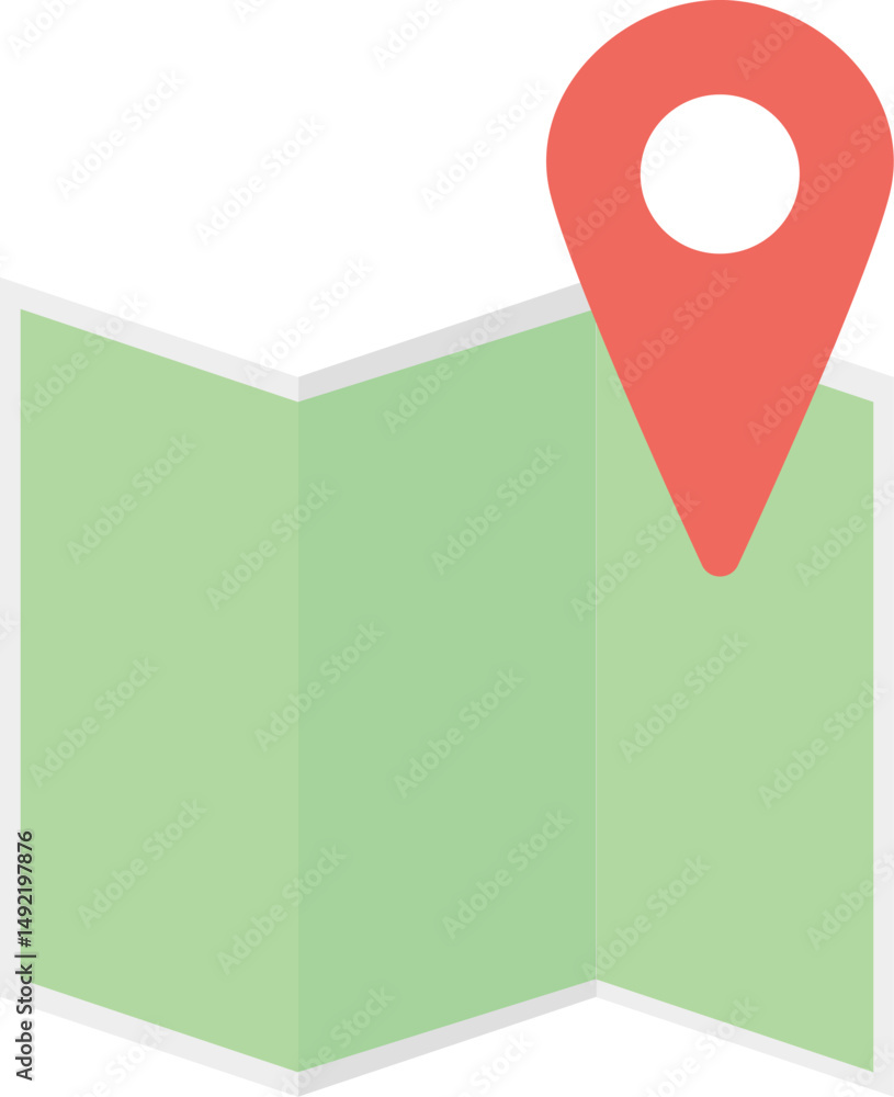 マッピングされた地図のイラスト マッピングされた地図のイラスト