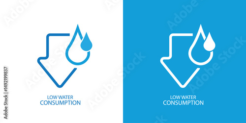 low water icon on white background	