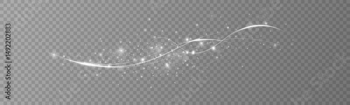 Light Cold Wind Effect – Winter Texture with Snowy Glow, Christmas Sparkle for Holiday Design, Gift Wrapping, Greeting Cards, Advertising Bokeh