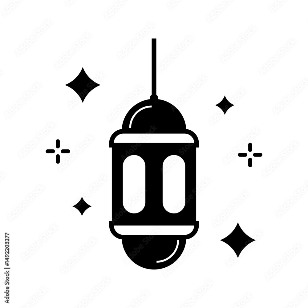 Fototapeta premium rahmadan lantern icon