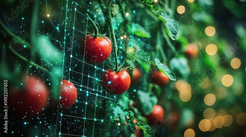 A futuristic AI-driven agricultural network optimizing global food production