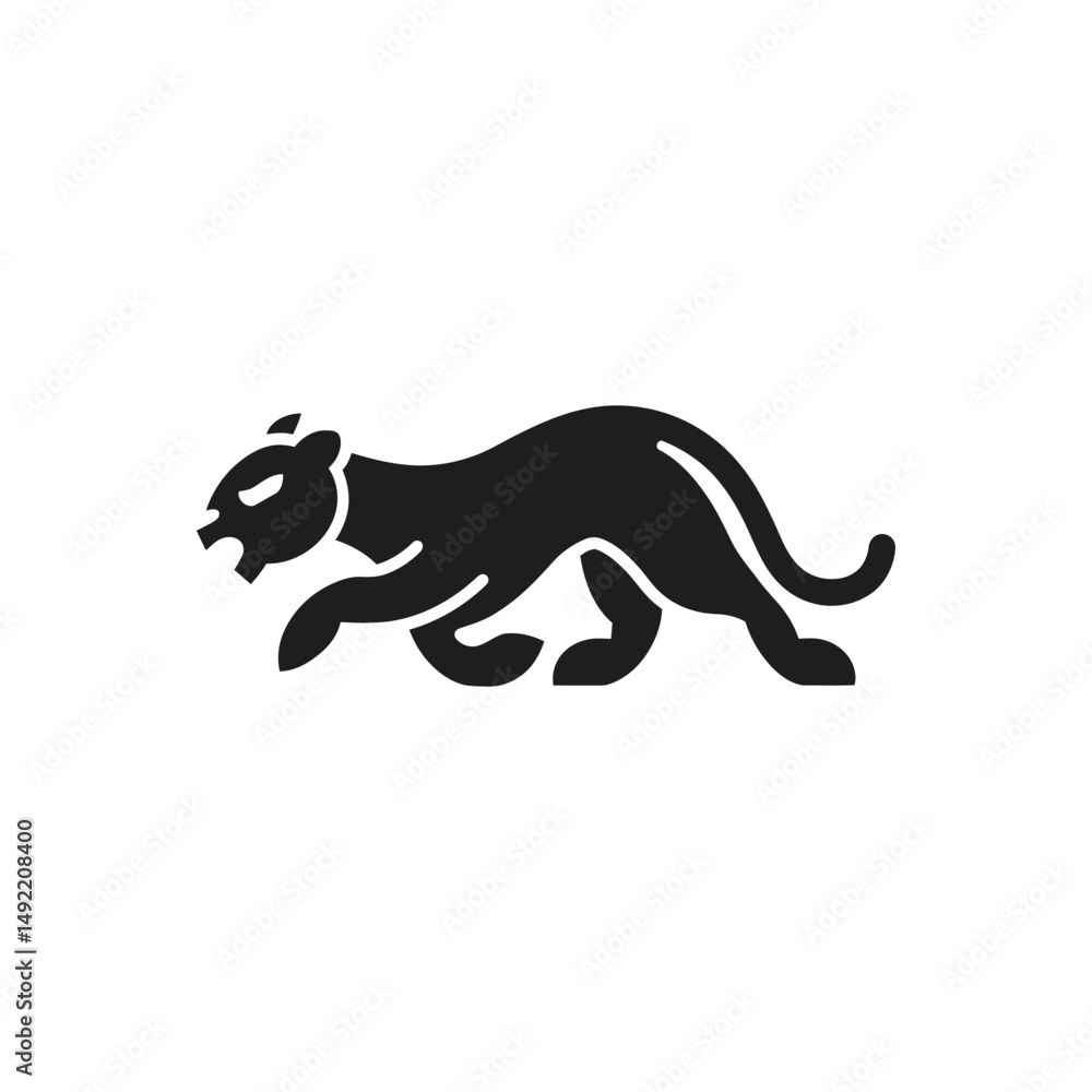 Fototapeta premium Prowling Panther Stealth Icon