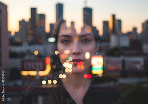 Urban Twilight Reverie AI Generated