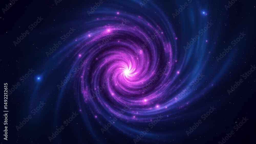 Fototapeta premium Regal purple to indigo radial gradient abstract backdrop for luxury events cosmetics and premium packaging