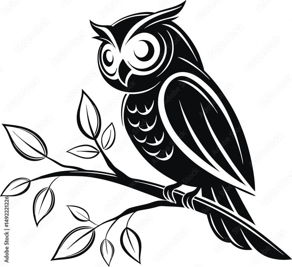 owl on branch owl on branch