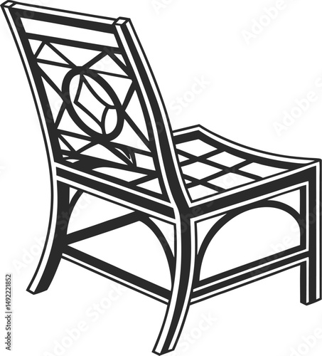 wooden rocking chair