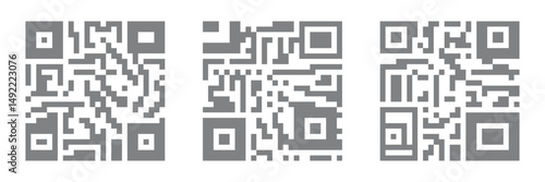 QR codes for smartphone. QR code with inscription scan me with smartphone. Scan me icon. Scan qr code icon for payment. Eps 10.