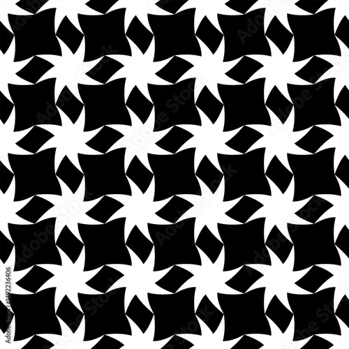 Octagonal stars seamless pattern