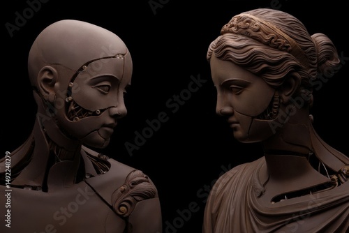 Abstract AI-generated colorful pattern design illustration