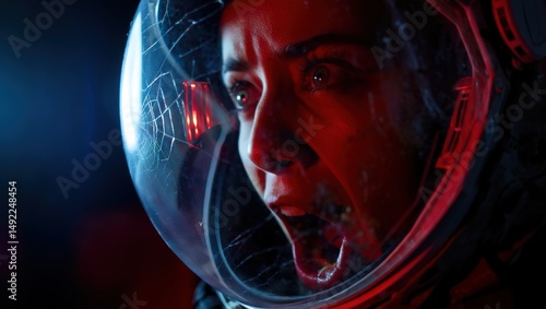 Luminous AI-generated abstract scientific illustration with glowing blue x-ray skeletal structure energy waves and ethereal flowing light patterns on dark background medical technology digital art