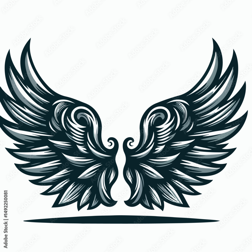 Fototapeta premium wings vector illustration 