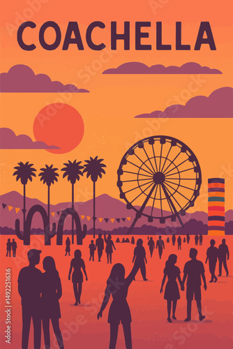 Coachella at Sunset
